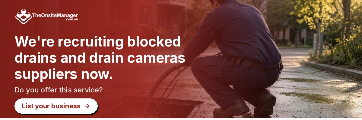 We're recruiting blocked drains and drain cameras suppliers now. Do you offer this service? List your business