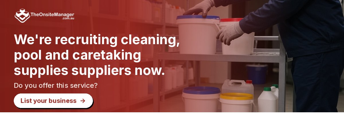 We're recruiting cleaning, pool and caretaking supplies suppliers now. Do you offer this service? List your business