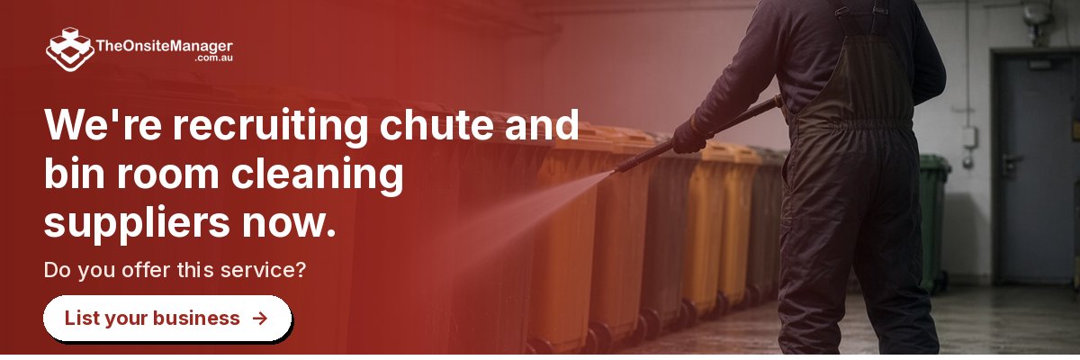We're recruiting chute and bin room cleaning suppliers now. Do you offer this service? List your business