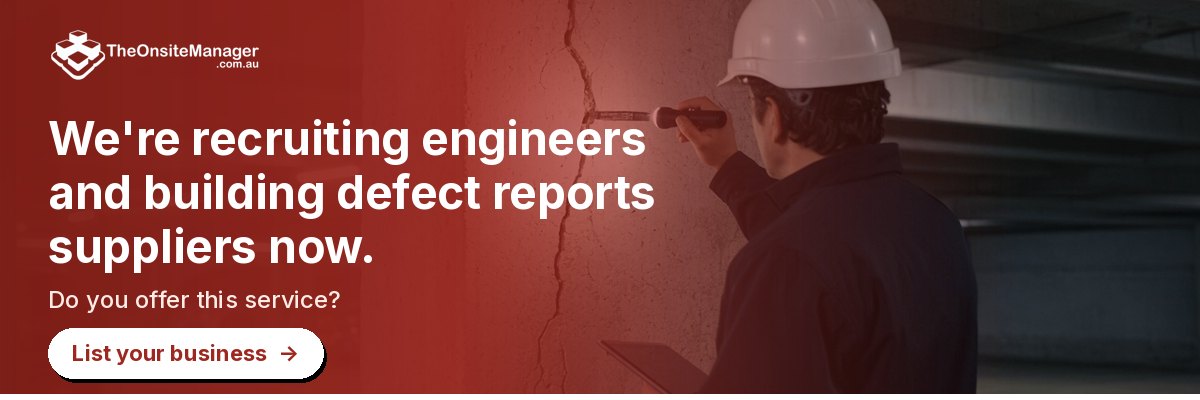 We're recruiting engineers and building defect reports suppliers now. Do you offer this service? List your business