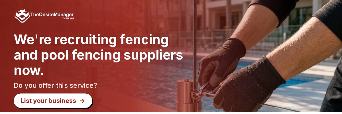 We're recruiting fencing and pool fencing suppliers now. Do you offer this service? List your business