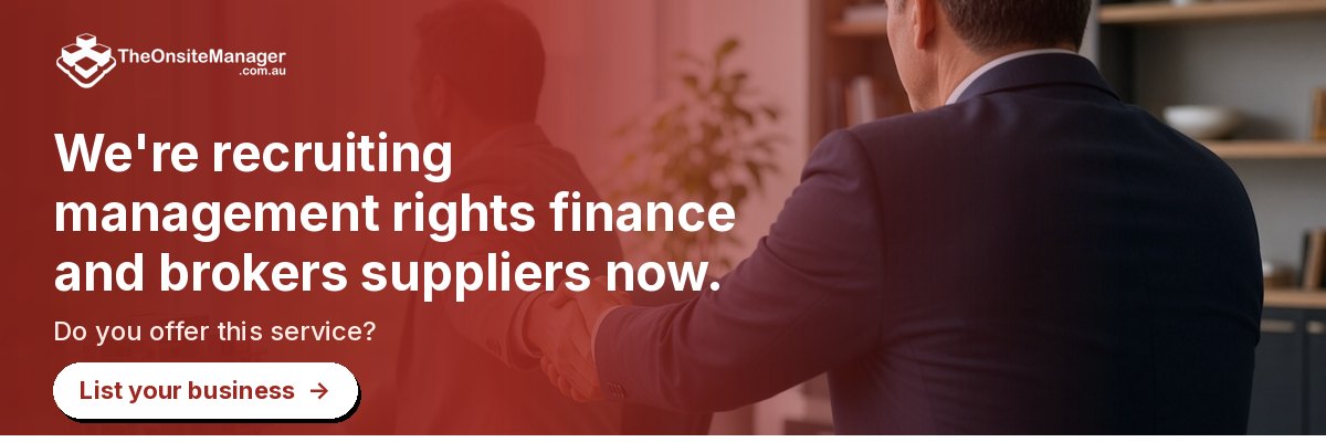 We're recruiting management rights finance and brokers suppliers now. Do you offer this service? List your business