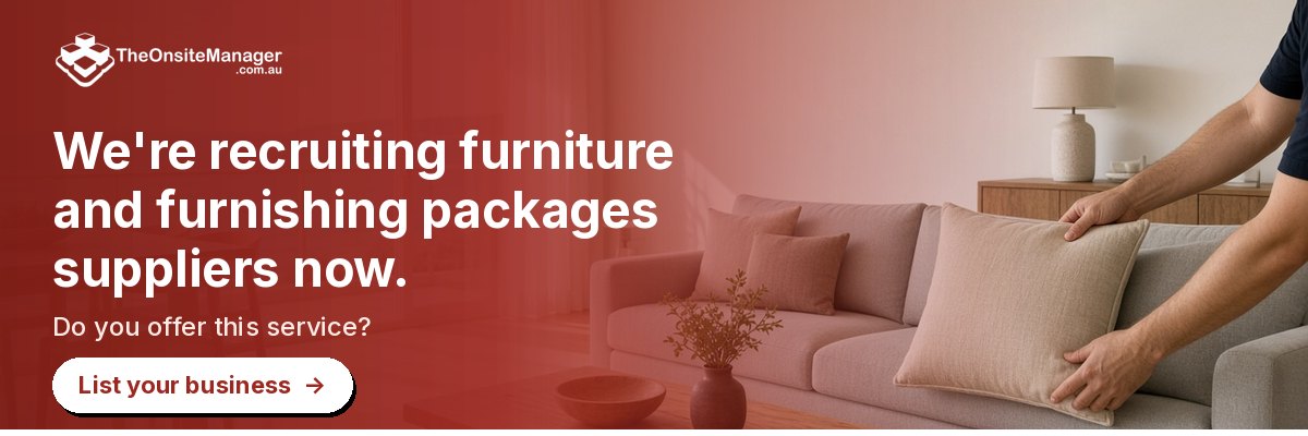 We're recruiting furniture and furnishing packages suppliers now. Do you offer this service? List your business