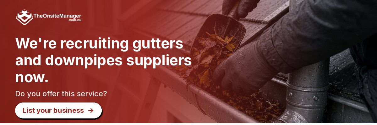 We're recruiting gutters and downpipes suppliers now. Do you offer this service? List your business