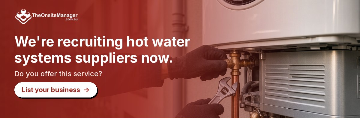 We're recruiting hot water systems suppliers now. Do you offer this service? List your business