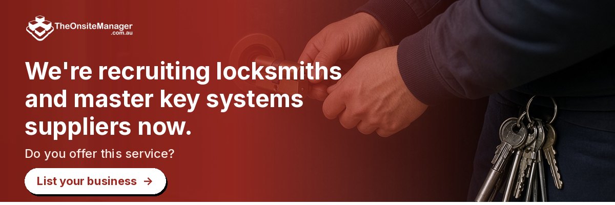 We're recruiting locksmiths and master key systems suppliers now. Do you offer this service? List your business