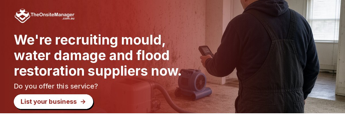 We're recruiting mould, water damage and flood restoration suppliers now. Do you offer this service? List your business