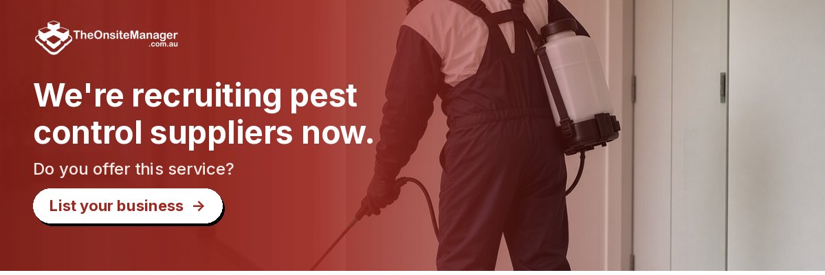 We're recruiting pest control suppliers now. Do you offer this service? List your business