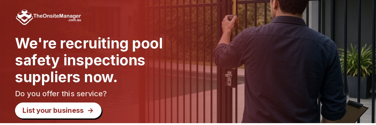 We're recruiting pool safety inspections suppliers now. Do you offer this service? List your business