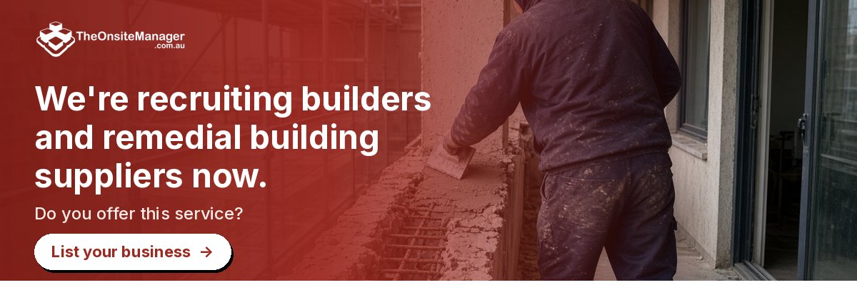 We're recruiting builders and remedial building suppliers now. Do you offer this service? List your business