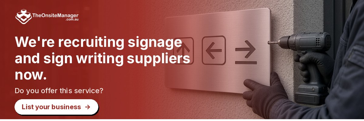 We're recruiting signage and sign writing suppliers now. Do you offer this service? List your business