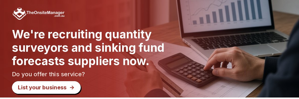 We're recruiting quantity surveyors and sinking fund forecasts suppliers now. Do you offer this service? List your business