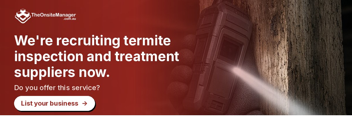 We're recruiting termite inspection and treatment suppliers now. Do you offer this service? List your business