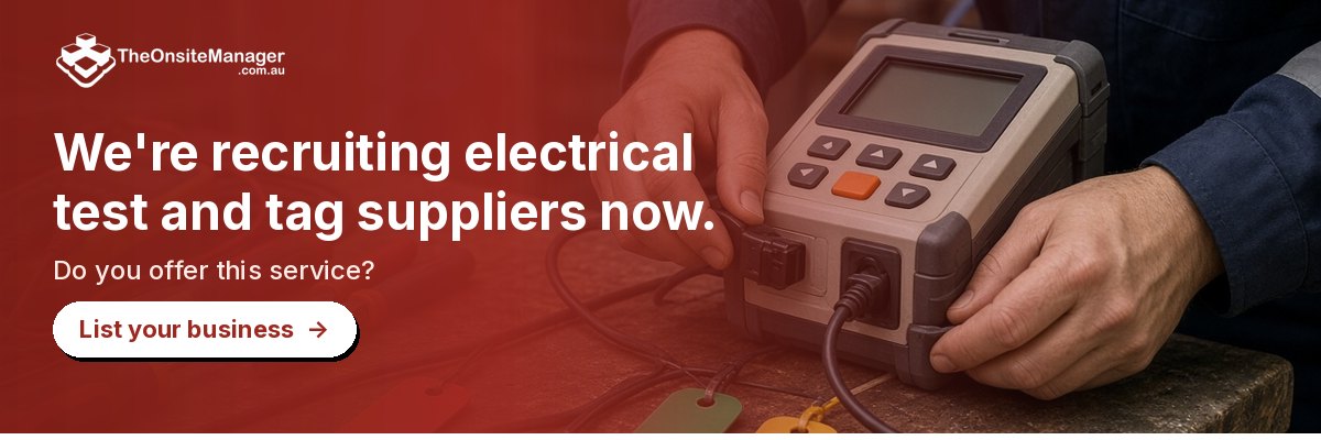 We're recruiting electrical test and tag suppliers now. Do you offer this service? List your business