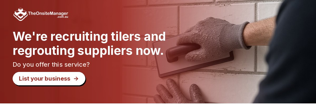 We're recruiting tilers and regrouting suppliers now. Do you offer this service? List your business