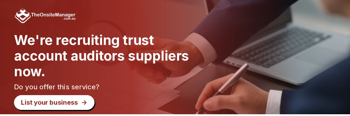 We're recruiting trust account auditors suppliers now. Do you offer this service? List your business