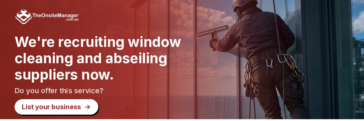 We're recruiting window cleaning and abseiling suppliers now. Do you offer this service? List your business