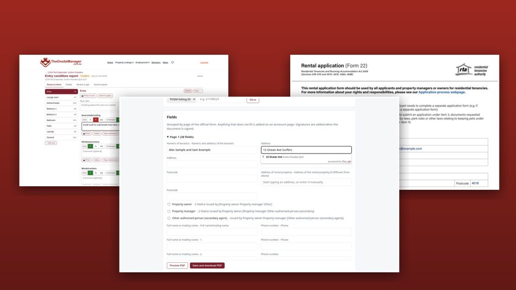 The Form Manager, Inspection Manager and VERIFII screens