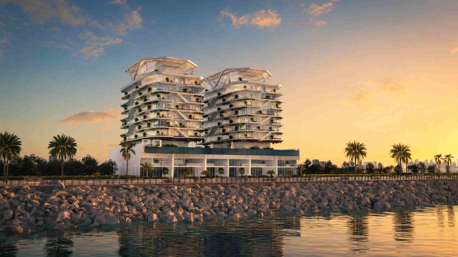 3-Bedroom Duplex at Hatimi Residences, Dubai Islands — Sea View — AUD $3,448,750