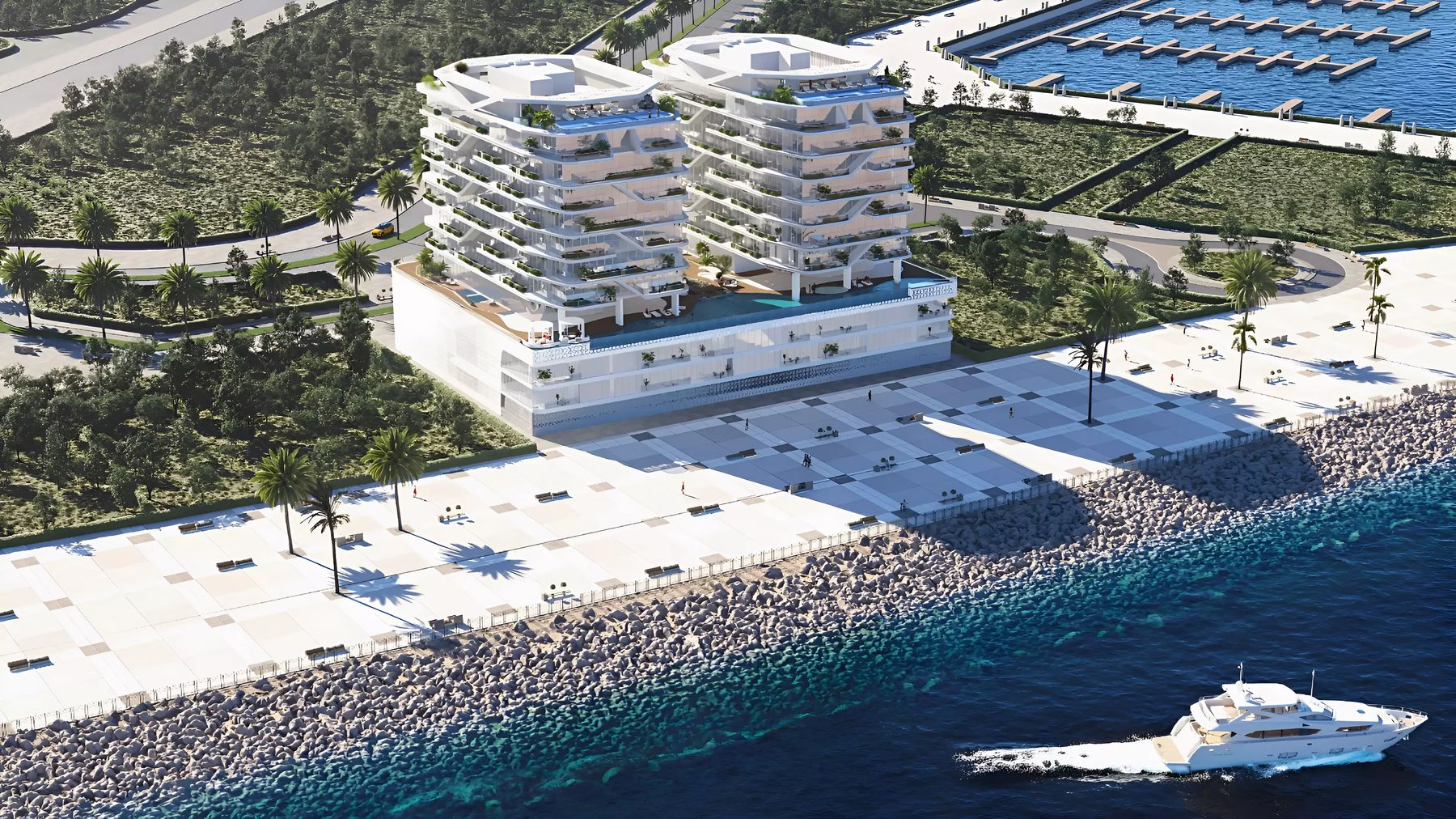4-Bedroom Duplex at Hatimi Residences, Dubai Islands — Sea View — AUD $4,456,250